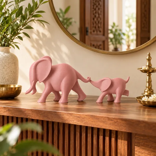Blancspace_Elephant_Duo_Figurine_Dusty_Pink