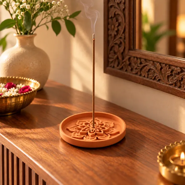 Pla_Minimalist_Lotus_Incense_Holder_Terracotta