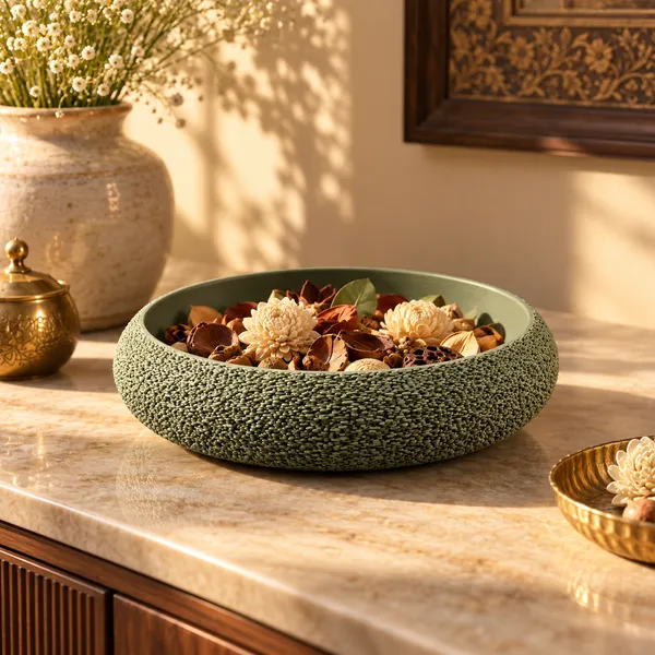 Pla_Lotus_Incense_Holder_Olive_Green
