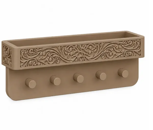 Pla_Jharokha_Wall-Mounted_Key_Shelf_Terracotta