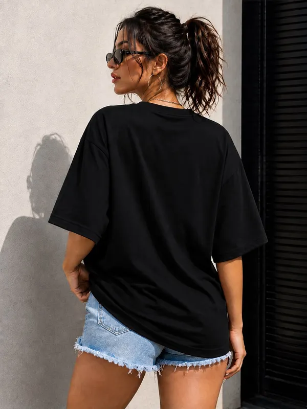 Black_Cotton_Oversized_Butterfly_Floral_Graphic_T-Shirt_For_Women