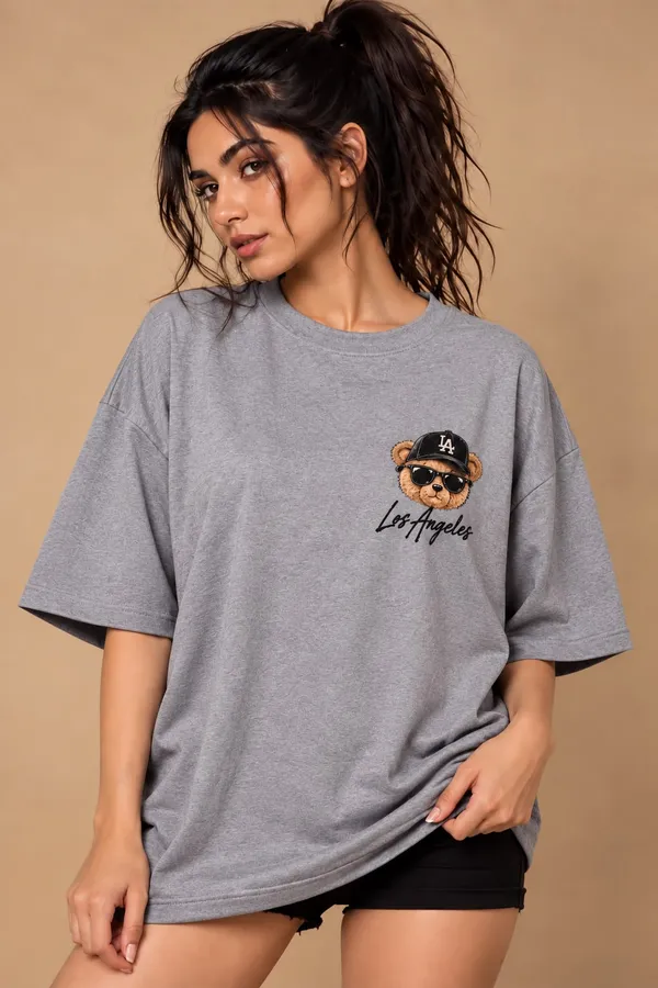 Grey_Cotton_Oversized_Los_Angeles_Graphic_T-Shirt_For_Women