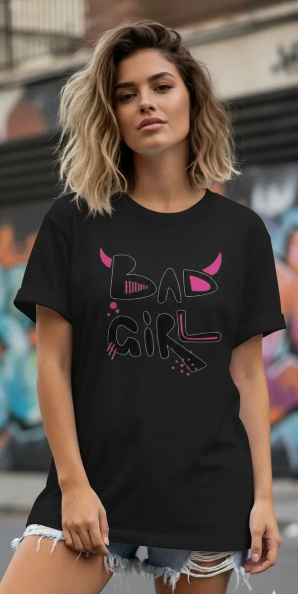 Black_Cotton_Oversized_Pink_Accent_Graphic_T-Shirt_For_Women