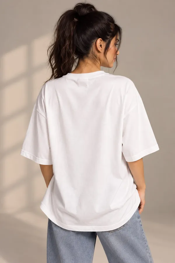 White_Cotton_Oversized_Brooklyn_New_York_Graphic_T-Shirt_For_Women