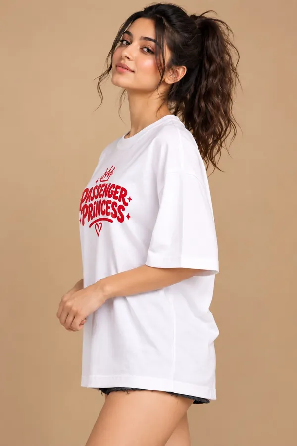 White_Cotton_Oversized_Passenger_Princess_Graphic_T-Shirt_For_Women