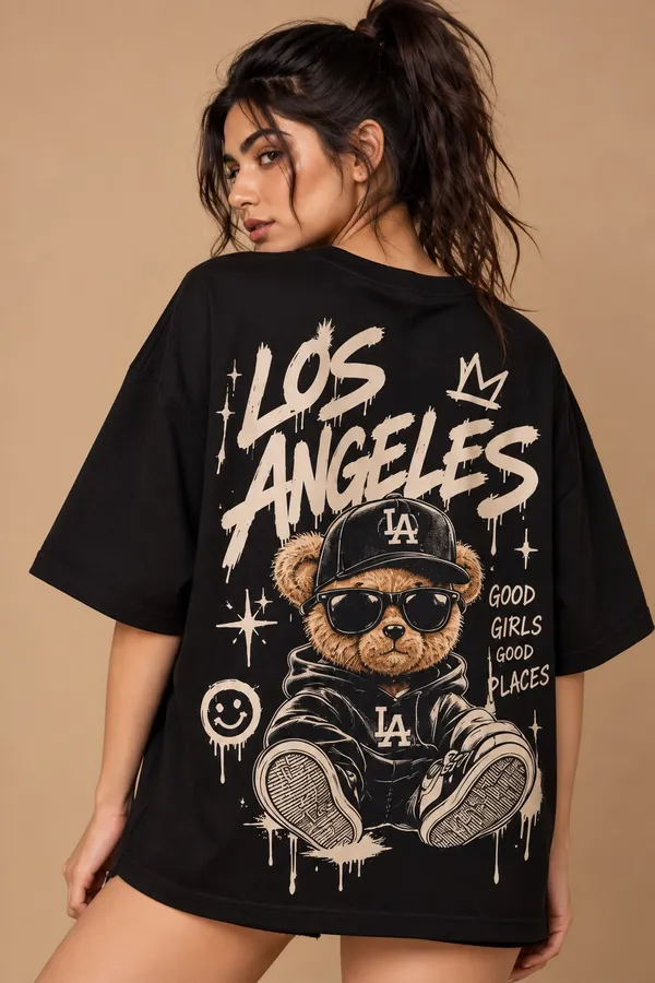 Black_Cotton_Oversized_Bear_Graphic_T-Shirt_For_Women