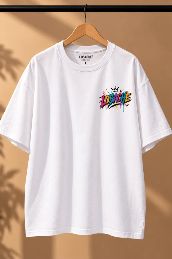 White_Cotton_Regular_Fit_Graffiti_Graphic_T-Shirt_For_Women