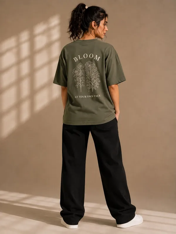 Olive_Cotton_Relaxed_Fit_Floral_Text_Graphic_T-Shirt_For_Women