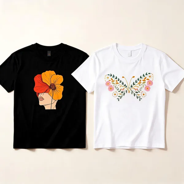 Floral_Graphic_T-Shirt_Duo_–_Black_&_White