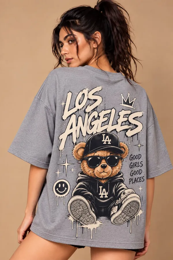 Grey_Cotton_Oversized_Los_Angeles_Graphic_T-Shirt_For_Women