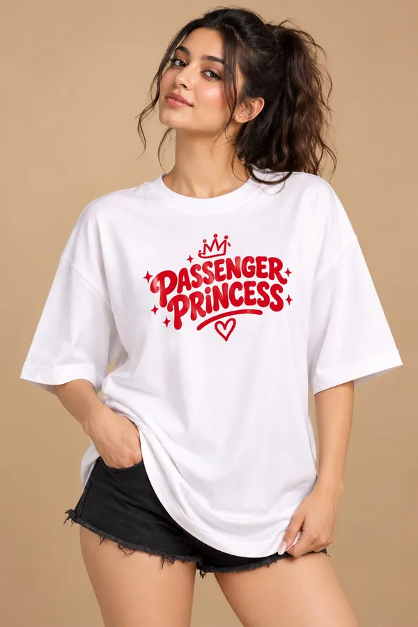 White_Cotton_Oversized_Passenger_Princess_Graphic_T-Shirt_For_Women