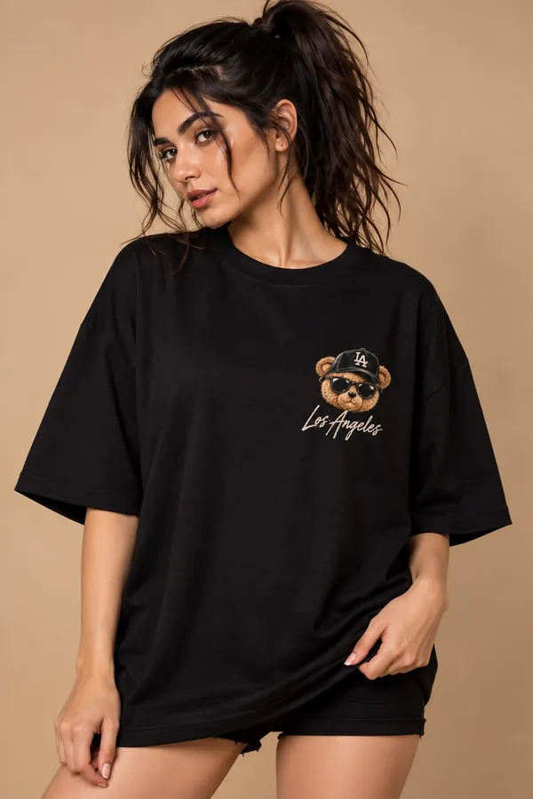 Black_Cotton_Oversized_Bear_Graphic_T-Shirt_For_Women