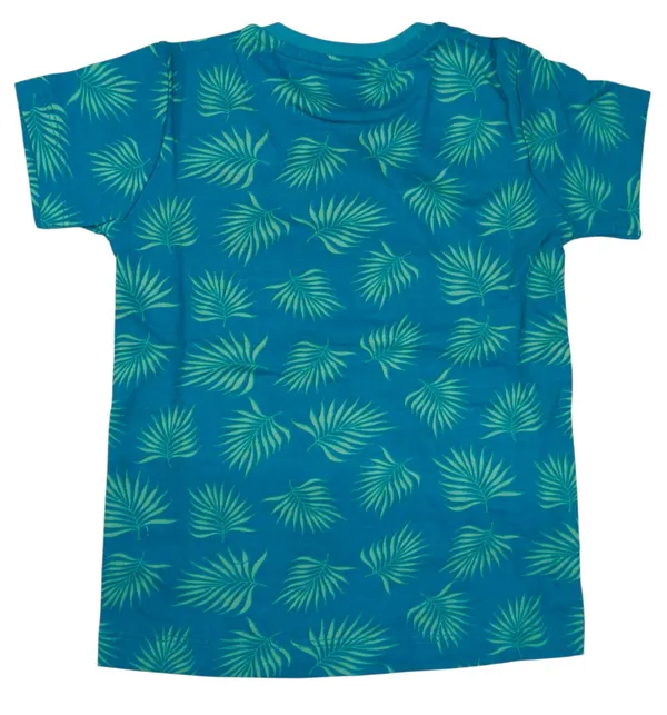 Green_Cotton_T-Shirt_Shorts_Set_For_Boys