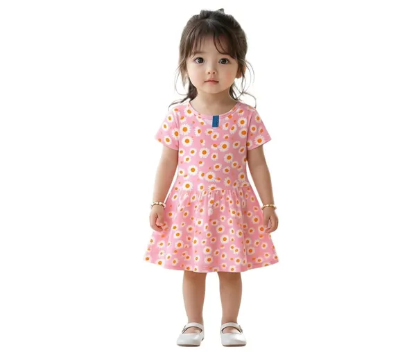 Pink_Hosiery_Cotton_Floral_Frock_For_Girls
