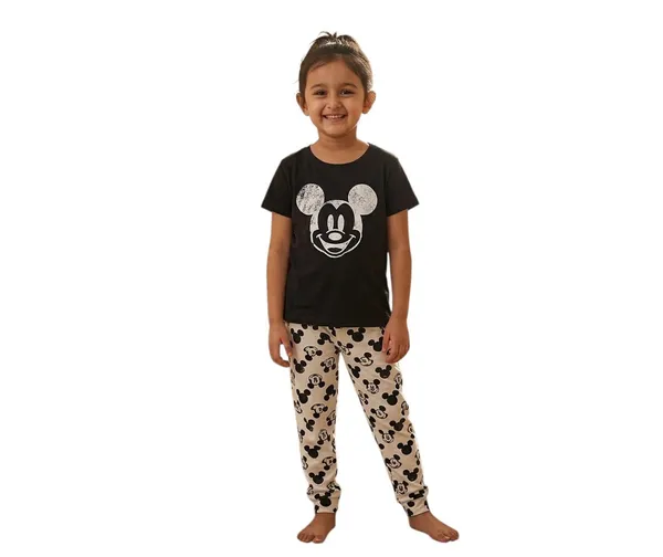 Black_Hosiery_Cotton_T-Shirt_Pajama_Set_For_Girls