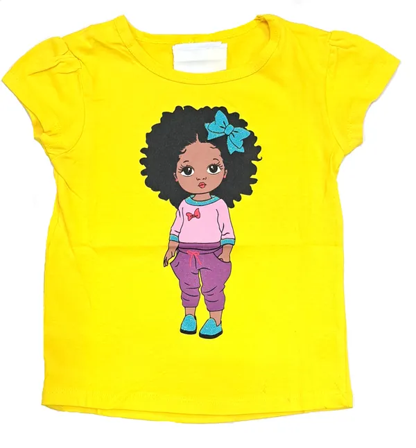 Yellow_Cotton_T-Shirt_For_Girls