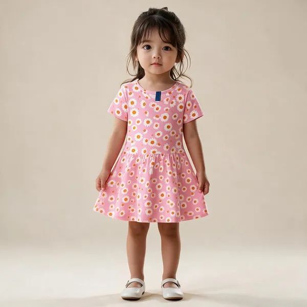 Pink_Hosiery_Cotton_Floral_Frock_For_Girls