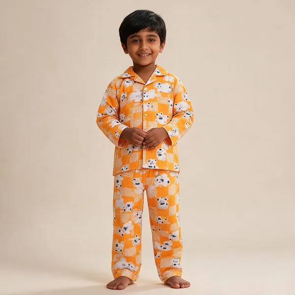Orange_Cotton_Night_Suit_For_Boys_And_Girls