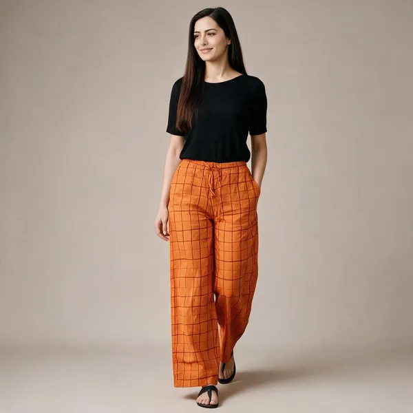 Mustard_Cotton_Wide_Leg_Palazzo_Pants_For_Women