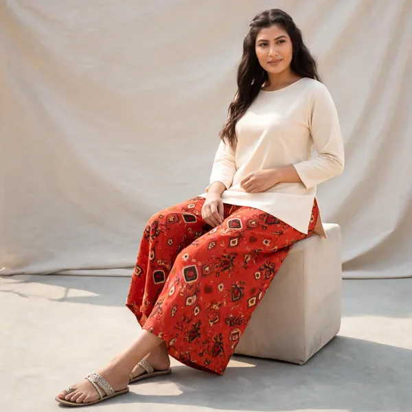 Red_Printed_Cotton_Wide_Leg_Palazzo_Pants_For_Women