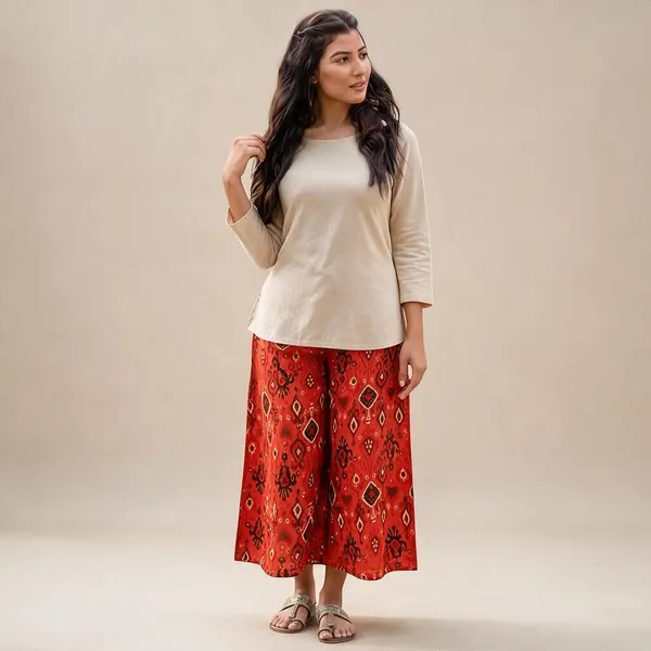 Red_Printed_Cotton_Wide_Leg_Palazzo_Pants_For_Women