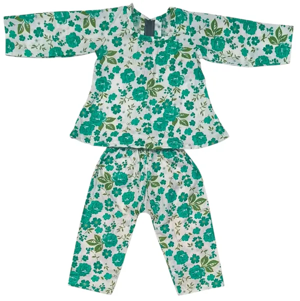 Yellow_And_Green_Cotton_Co-Ord_Night_Suit_Set_For_Girls_(Pack_Of_2)