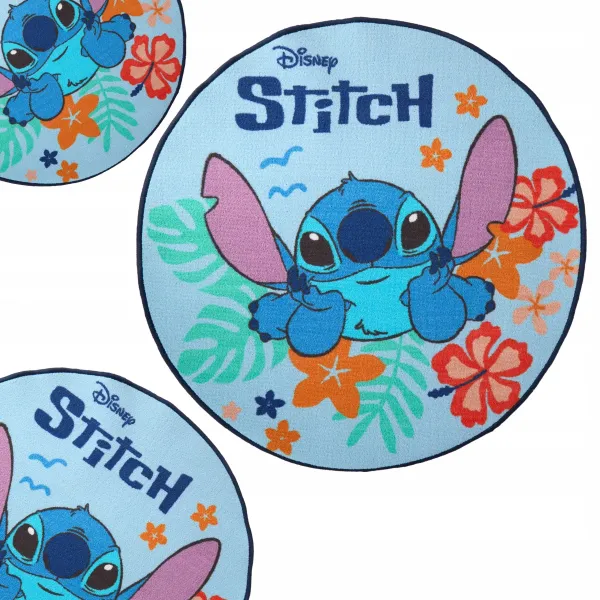 Cartoon_Floral_Print_Round_Floor_Mat