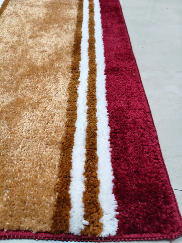 Microfiber_Floor_Runner_Mat_55_x_135_cm_|_Soft_Striped_Anti-Skid_Kitchen_Runner_|_Washable_Quick_Dry_Floor_Rug_for_Home,_Living_Room,_Bedroom,_Hallway_&_Entrance_|_Gold_with_Red