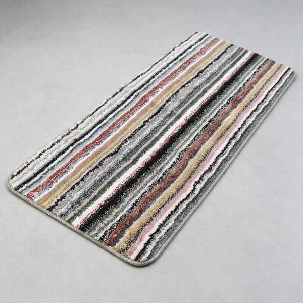 Multicolour_Shaggy_Striped_Area_Rug