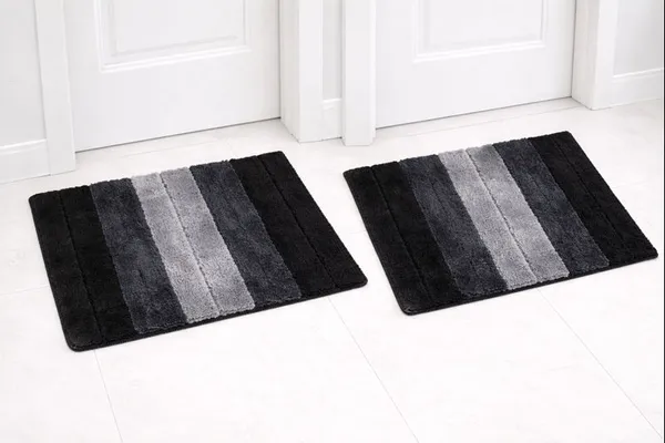 Black_And_Grey_Striped_Set_Of_2_Bath_Mats