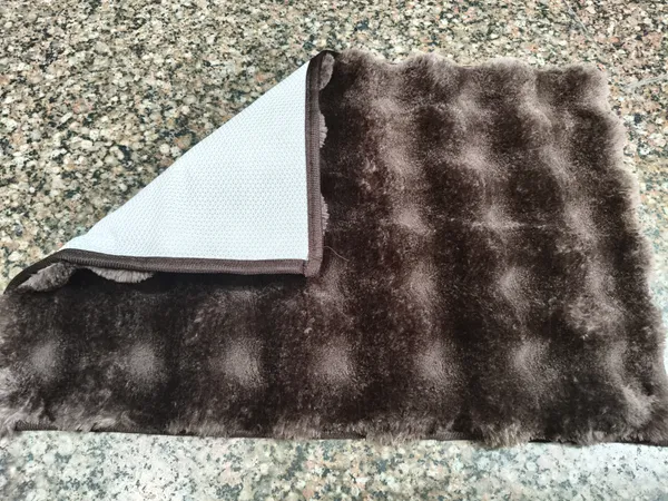 Faux_Fur_Textured_Brown_Area_Rug