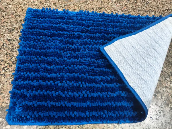 Tufted_Solid_Textured_Blue_Floor_Mat
