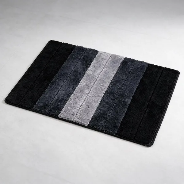 High_Low_Microfiber_Bath_Mat_Soft_Anti_Slip_Skid_Luxury_Mats_for_Bathroom_Door_40X60_Cm_(Grey)_Pack_of_2,_Rectangular