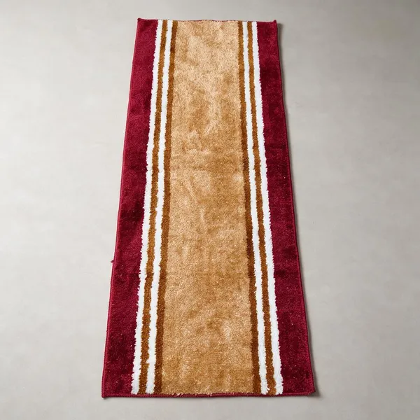 Microfiber_Floor_Runner_Mat_55_x_135_cm_|_Soft_Striped_Anti-Skid_Kitchen_Runner_|_Washable_Quick_Dry_Floor_Rug_for_Home,_Living_Room,_Bedroom,_Hallway_&_Entrance_|_Gold_with_Red
