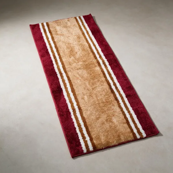 Microfiber_Floor_Runner_Mat_55_x_135_cm_|_Soft_Striped_Anti-Skid_Kitchen_Runner_|_Washable_Quick_Dry_Floor_Rug_for_Home,_Living_Room,_Bedroom,_Hallway_&_Entrance_|_Gold_with_Red