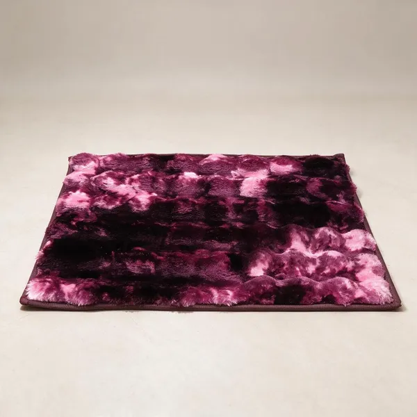 Ultra_Plush_Rabbit_Fur_Bubble_Mat,_Anti-Skid_Soft_Floor_Mat_for_Home,_Bedroom,_Bathroom_&_Entryway,_Purple_Tie_Die,_40_x_60_cm