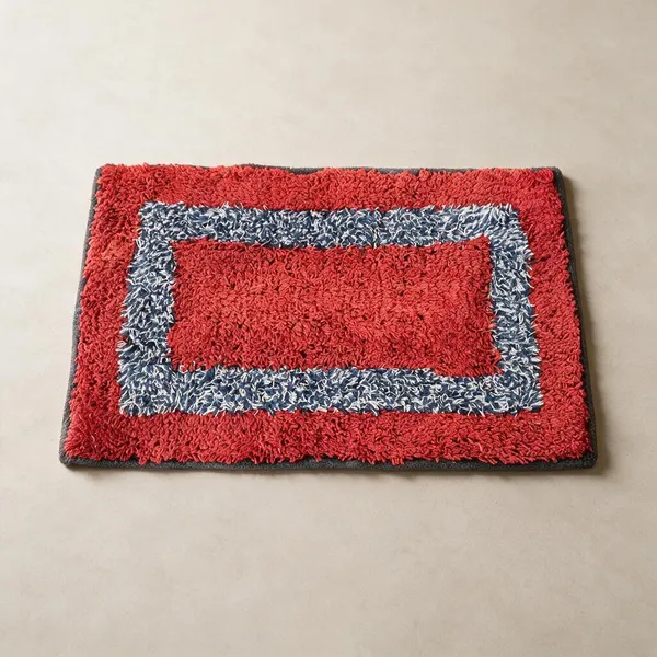 Textile_Multicolor_Geometric_Pattern_Shaggy_Area_Rug
