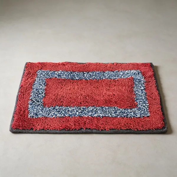 Textile_Multicolor_Geometric_Pattern_Shaggy_Area_Rug