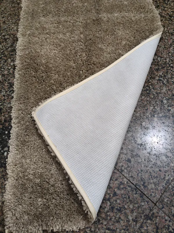 Shag_Microfiber_Anti-Skid_Soft_Floor_Runner_for_Home,_Bedroom,_Livingroom_&_Entryway,_Beige,_Runner_55x135_cm