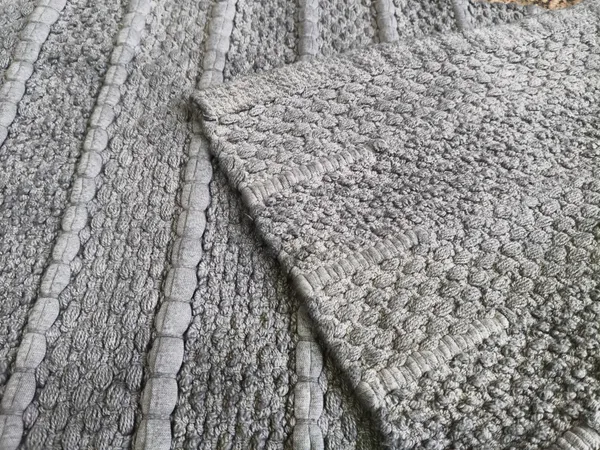 Grey_Woven_Textured_Stripe_Rug_50x80cm_(Pack_of_1)