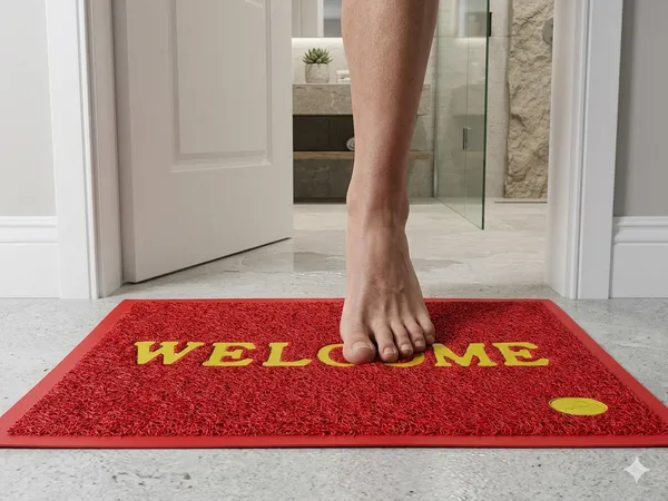 PVC_Welcome_Doormat_Red_38x58cm_(Pack_of_2)_Bathroom,_Door_Enterence