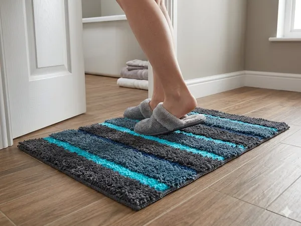 Festive_Colors_Microfiber_Bath_Mat_Soft_Anti_Slip_Skid_Luxury_Mats_for_Bathroom_Door_38X58_Cm_(Olive_Green)_Pack_of_2,_Rectangular