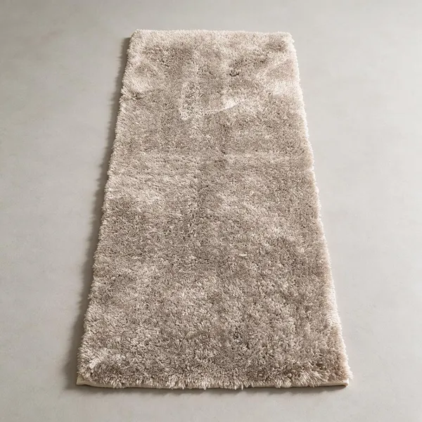 Shag_Microfiber_Anti-Skid_Soft_Floor_Runner_for_Home,_Bedroom,_Livingroom_&_Entryway,_Beige,_Runner_55x135_cm