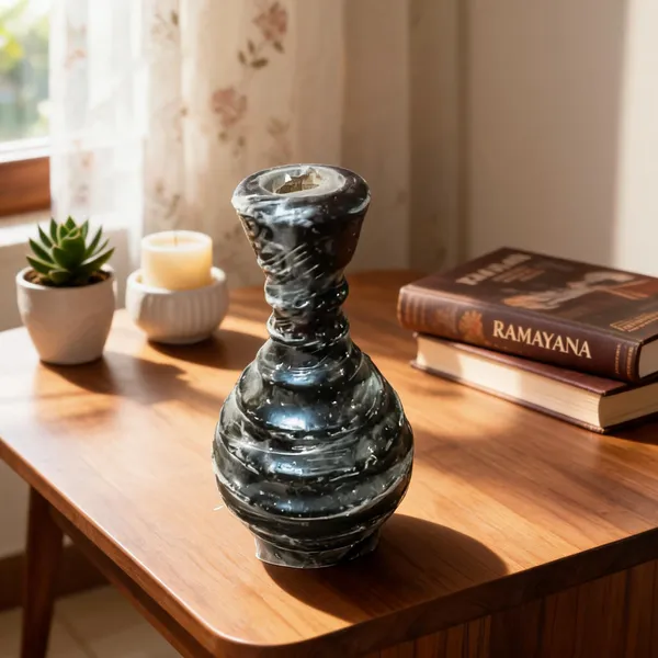 Antique_Wooden_Finish_Decorative_Urn_Vase_Pack_Of_2