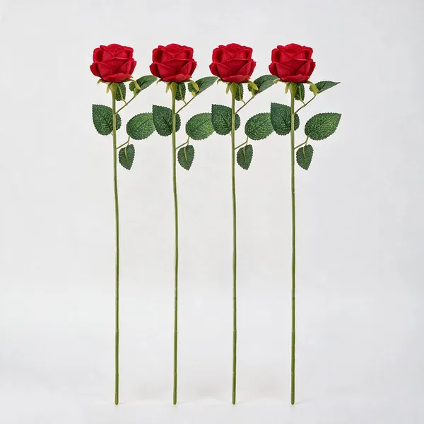 Red_Plastic_Decorative_Artificial_Rose_Stem_Pack_Of_4