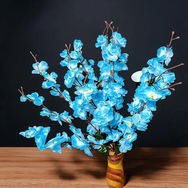 Blue_Plastic_Decorative_Floral_Artificial_Arrangement_With_Pot_Pack_Of_2