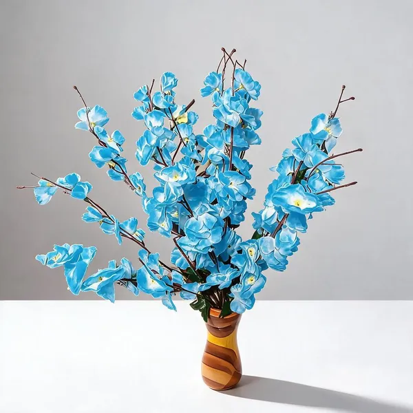Blue_Plastic_Decorative_Floral_Artificial_Arrangement_With_Pot_Pack_Of_2