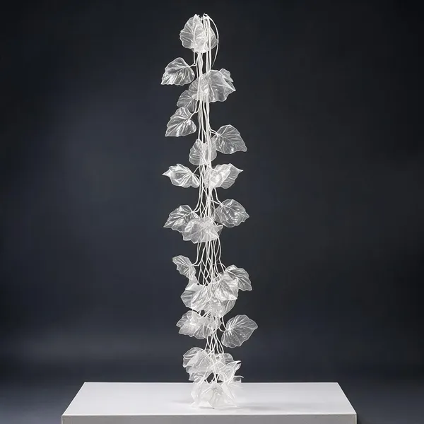 Silver_Plastic_Decorative_Leaf_Artificial_Hanging_Vine_Pack_Of_8