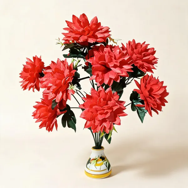 Red_Plastic_Decorative_Floral_Artificial_Flower_Bouquet_With_Vase_Pack_Of_2