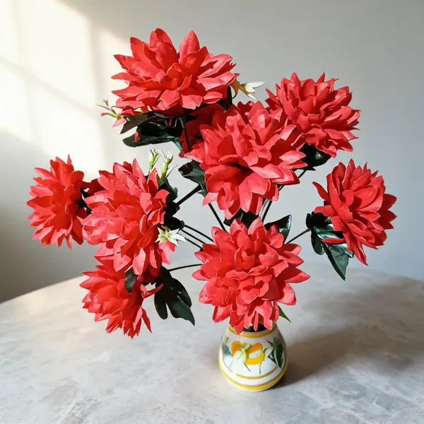 Red_Plastic_Decorative_Floral_Artificial_Flower_Bouquet_With_Vase_Pack_Of_2